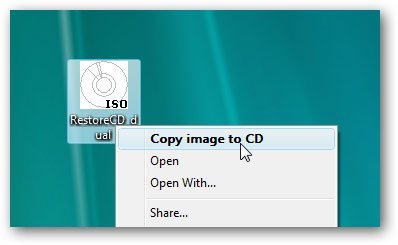 Chọn&nbsp;Copy&nbsp;image&nbsp;to&nbsp;CD