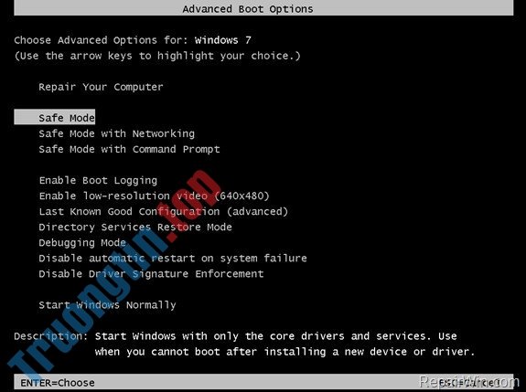 Khởi&nbsp;động&nbsp;ở&nbsp;chế&nbsp;độ&nbsp;Safe&nbsp;Mode