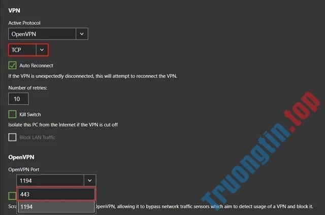 Kết&nbsp;nối&nbsp;UDP&nbsp;qua&nbsp;cổng&nbsp;1194&nbsp;có&nbsp;thể&nbsp;là&nbsp;vấn&nbsp;đề