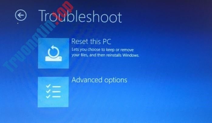 5 cách mở Advanced Startup Options trên Windows 10
