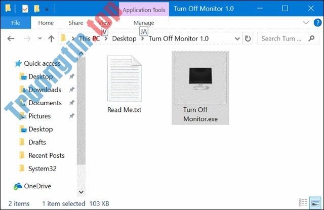Phần&nbsp;mềm&nbsp;tắt&nbsp;màn&nbsp;hình&nbsp;không&nbsp;giao&nbsp;diện&nbsp;rất&nbsp;gọn&nbsp;nhẹ