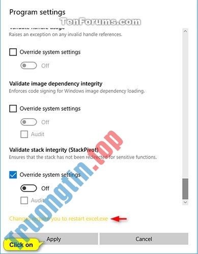 Tăng cường bảo mật Windows 10 với Exploit Protection