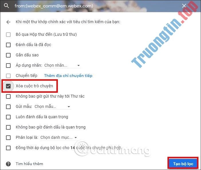 Xóa&nbsp;hội&nbsp;thoại