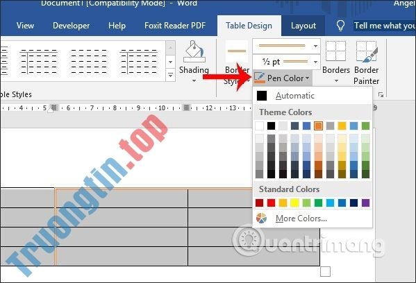 Chọn&nbsp;màu&nbsp;cho&nbsp;nét&nbsp;kẻ