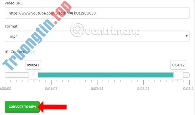 Cắt&nbsp;video&nbsp;trên&nbsp;SaveTheVideo