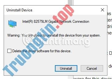 Chọn&nbsp;Uninstall