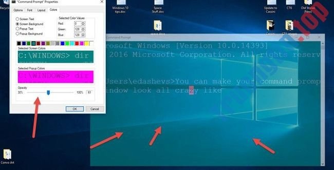 Cửa&nbsp;sổ&nbsp;Command&nbsp;Prompt&nbsp;trong&nbsp;suốt