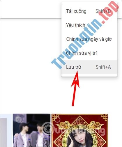 Chọn&nbsp;Lưu&nbsp;trữ&nbsp;ảnh