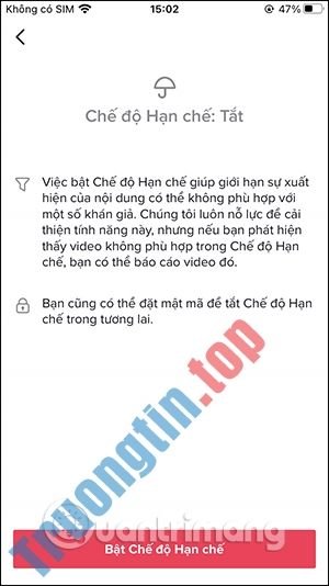 Cách kiểm soát nội dung TikTok của con trẻ 12 Kiểm soát nội dung