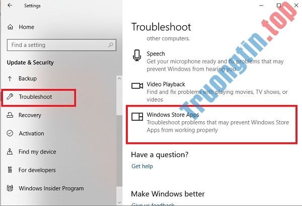 Chạy&nbsp;Windows&nbsp;Store&nbsp;Apps&nbsp;Troubleshooter