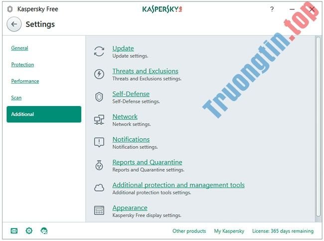 Cửa&nbsp;sổ&nbsp;cài&nbsp;đặt&nbsp;Additional
