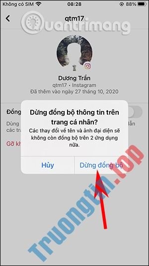 Dừng&nbsp;đồng&nbsp;bộ