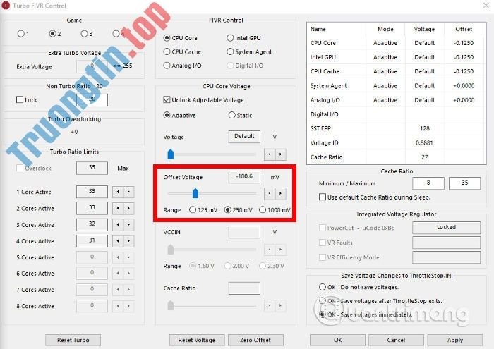 Giảm&nbsp;thanh&nbsp;trượt&nbsp;Offset&nbsp;Voltage