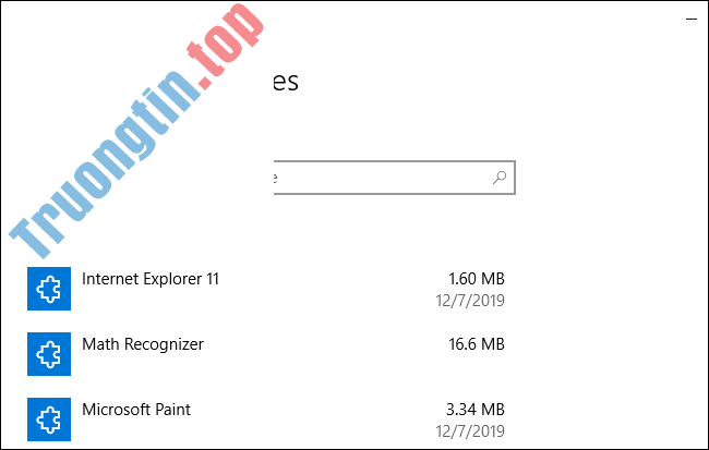 Các&nbsp;tính&nbsp;năng&nbsp;tùy&nbsp;chọn&nbsp;trong&nbsp;Windows