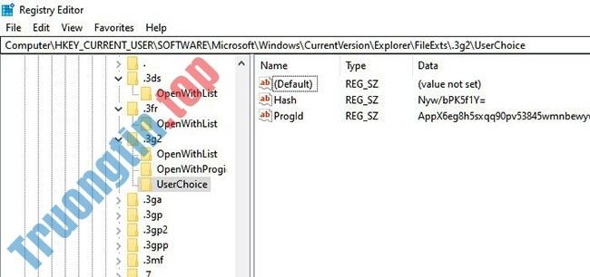 Xóa&nbsp;thư&nbsp;mục&nbsp;UserChoice