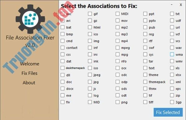 Reset&nbsp;thông&nbsp;qua&nbsp;Association&nbsp;Fixer