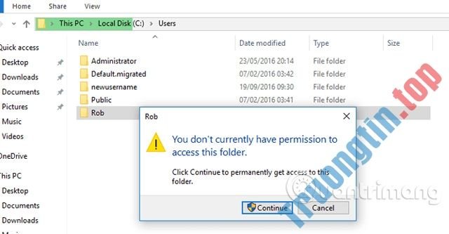 Click&nbsp;vào&nbsp;Continue