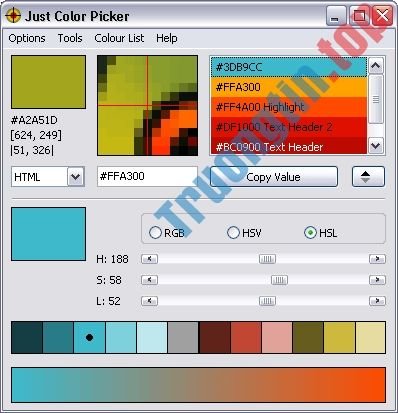 Just&nbsp;Color&nbsp;Picker&nbsp;lấy&nbsp;mã&nbsp;màu&nbsp;