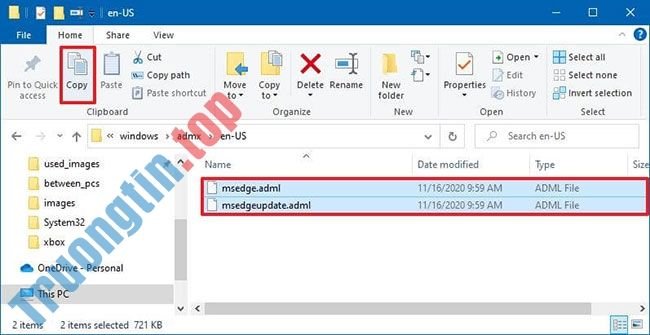 Chọn&nbsp;các&nbsp;file&nbsp;msedge.adml&nbsp;và&nbsp;msedgeupdate.adml