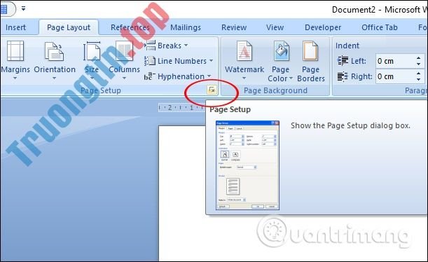 Page&nbsp;Setup&nbsp;