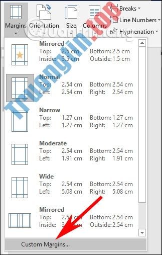 Điều&nbsp;chỉnh&nbsp;lề&nbsp;