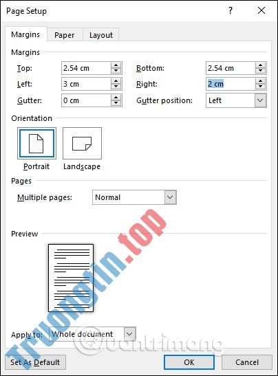 Chỉnh&nbsp;lề&nbsp;