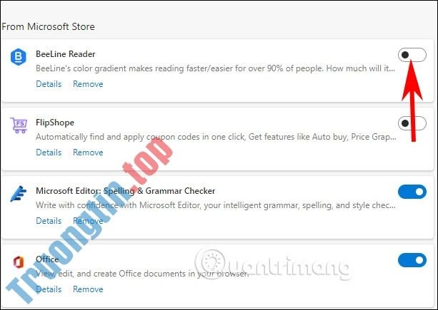 Tắt&nbsp;tiện&nbsp;ích&nbsp;hoạt&nbsp;động