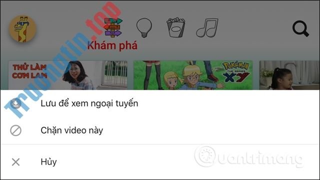 Tùy&nbsp;chọn&nbsp;video