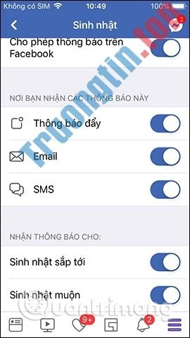Tùy&nbsp;chọn&nbsp;tắt&nbsp;thông&nbsp;báo