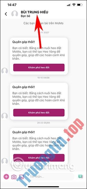 Giao&nbsp;diện&nbsp;nhắn&nbsp;tin&nbsp;