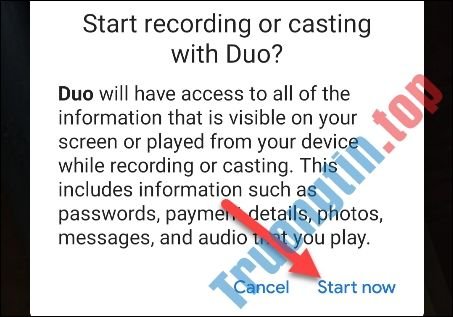 Nhấn&nbsp;Start&nbsp;now