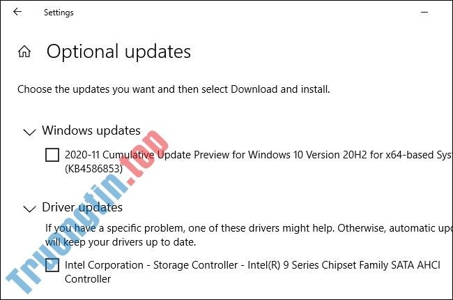 “Optional Quality Update” trên Windows 10 là gì?