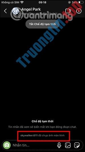 Thông&nbsp;báo&nbsp;chụp&nbsp;ảnh&nbsp;màn&nbsp;hình