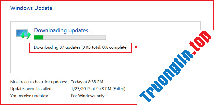 Windows Update Stuck at 0%