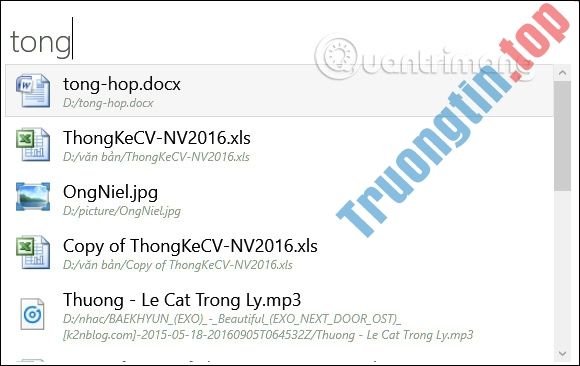 Cách tạo thanh tìm kiếm theo phong cách Spotlight (macOS) trên Windows 10