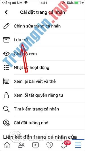 Mục&nbsp;Lưu&nbsp;trữ&nbsp;Facebook