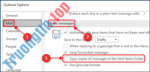 &nbsp;Cách&nbsp;thiết&nbsp;lập&nbsp;không&nbsp;lưu&nbsp;email&nbsp;đã&nbsp;gửi&nbsp;trong&nbsp;Microsoft&nbsp;Outlook&nbsp;