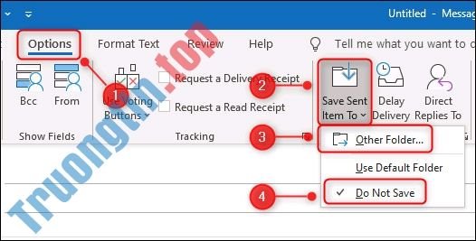 Cách thiết lập không lưu email đã gửi trong Microsoft Outlook