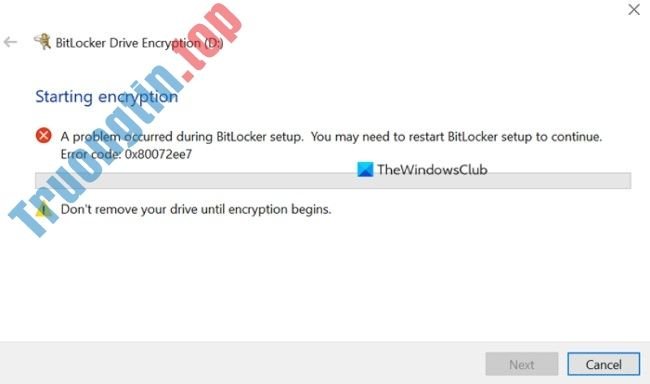 Cách khắc phục lỗi không thể cài đặt BitLocker trên Windows 10