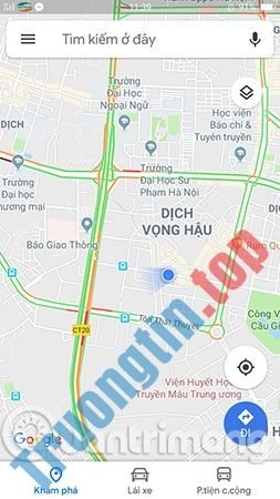 Cách xem tắc đường trên Google Traffic, xem mật độ giao thông