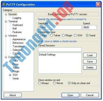 Cách sử dụng PuTTY trên router và switch của Cisco 2 Cách sử dụng PuTTY trên router và switch của Cisco