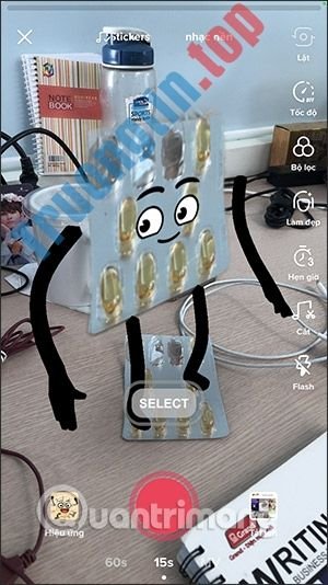 Cách quay video TikTok sticker đồ vật biết chuyển động 