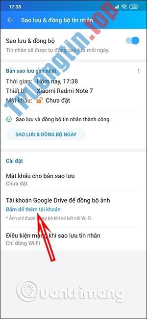 &nbsp;Cách&nbsp;sao&nbsp;lưu&nbsp;ảnh&nbsp;Zalo&nbsp;lên&nbsp;Google&nbsp;Drive&nbsp;