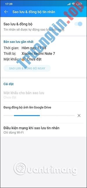 &nbsp;Cách&nbsp;sao&nbsp;lưu&nbsp;ảnh&nbsp;Zalo&nbsp;lên&nbsp;Google&nbsp;Drive&nbsp;
