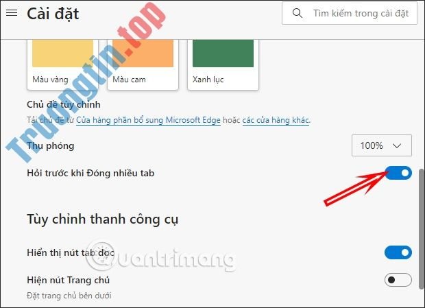 &nbsp;Cách&nbsp;bật&nbsp;lời&nbsp;nhắc&nbsp;tắt&nbsp;nhiều&nbsp;tab&nbsp;trên&nbsp;Microsoft&nbsp;Edge&nbsp;