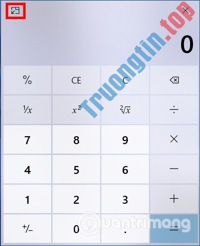 Cách để Calculator luôn nổi phía trên các ứng dụng Windows 10