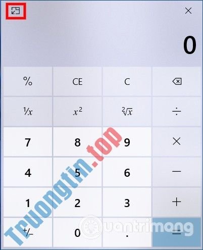 Cách ghim máy tính Calculator trên màn hình Windows 10 để luôn nổi trên ứng dụng khác