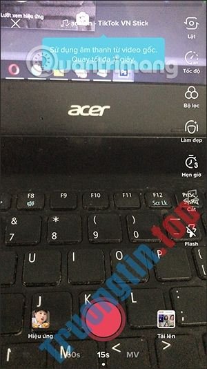 Cách quay video Tiktok hiệu ứng ăn nữa ăn mãi