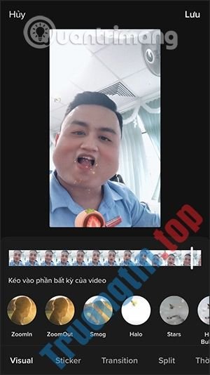 Cách quay video Tiktok hiệu ứng ăn nữa ăn mãi