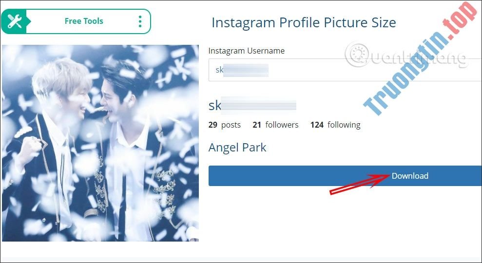 Cách tải avatar Instagram tài khoản khác chất lượng cao